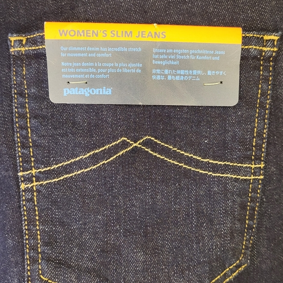 NWT Patagonia Slim Fit Denim Jeans size 32 in Dark Denim Blue - Picture 4 of 10